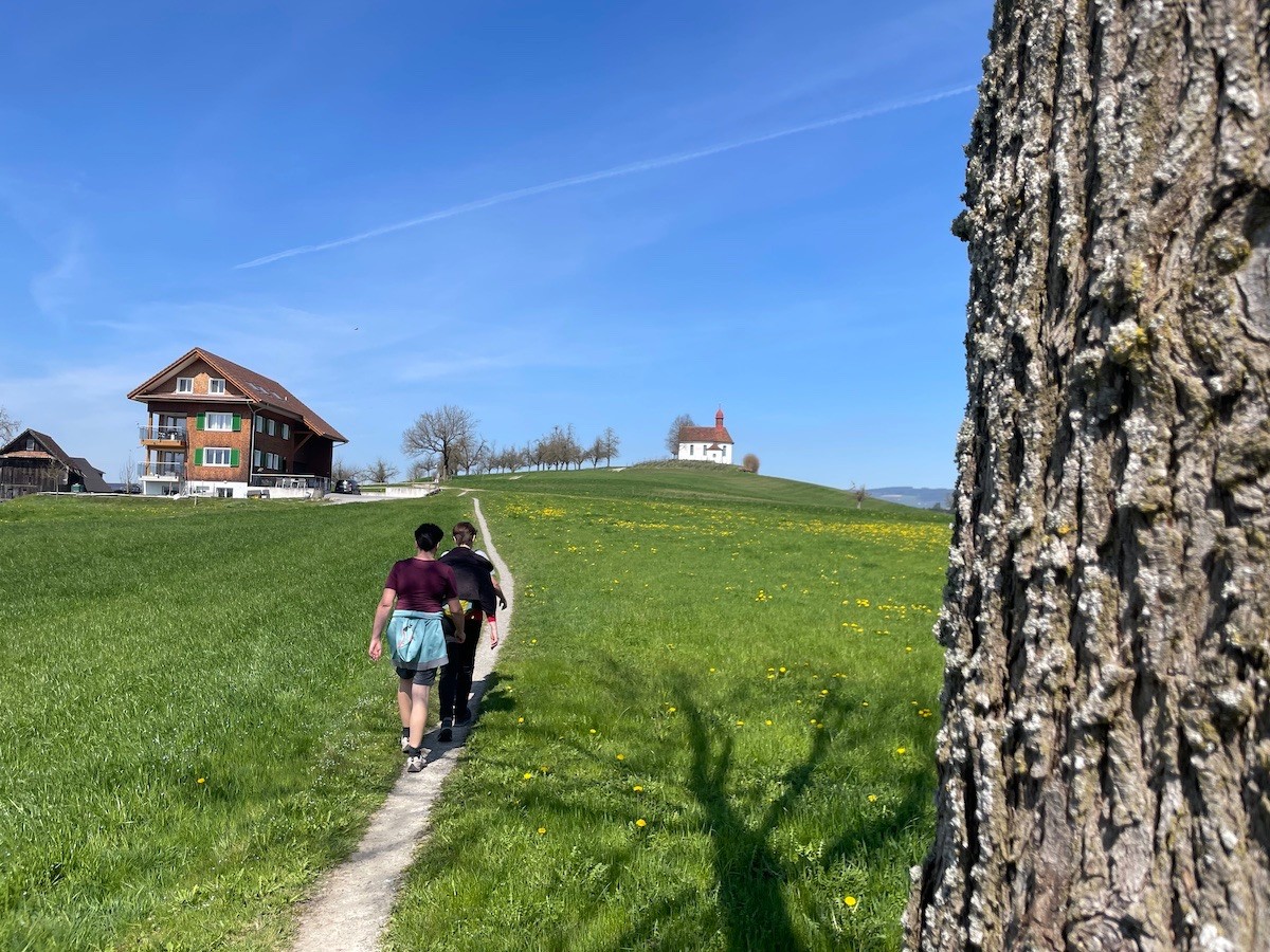 Feldweg zur Kapelle Urswil