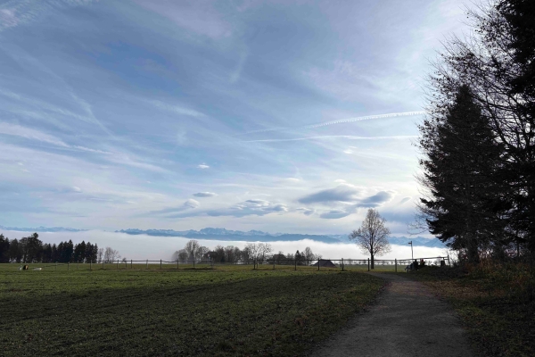 Die Berge vor Augen, die Seen zu Füssen