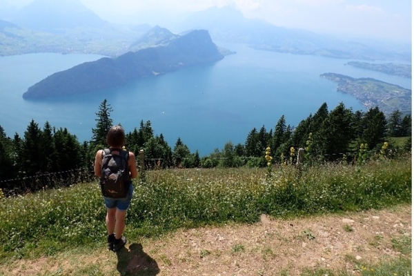 Über den Felsenweg nach Hinterbergen