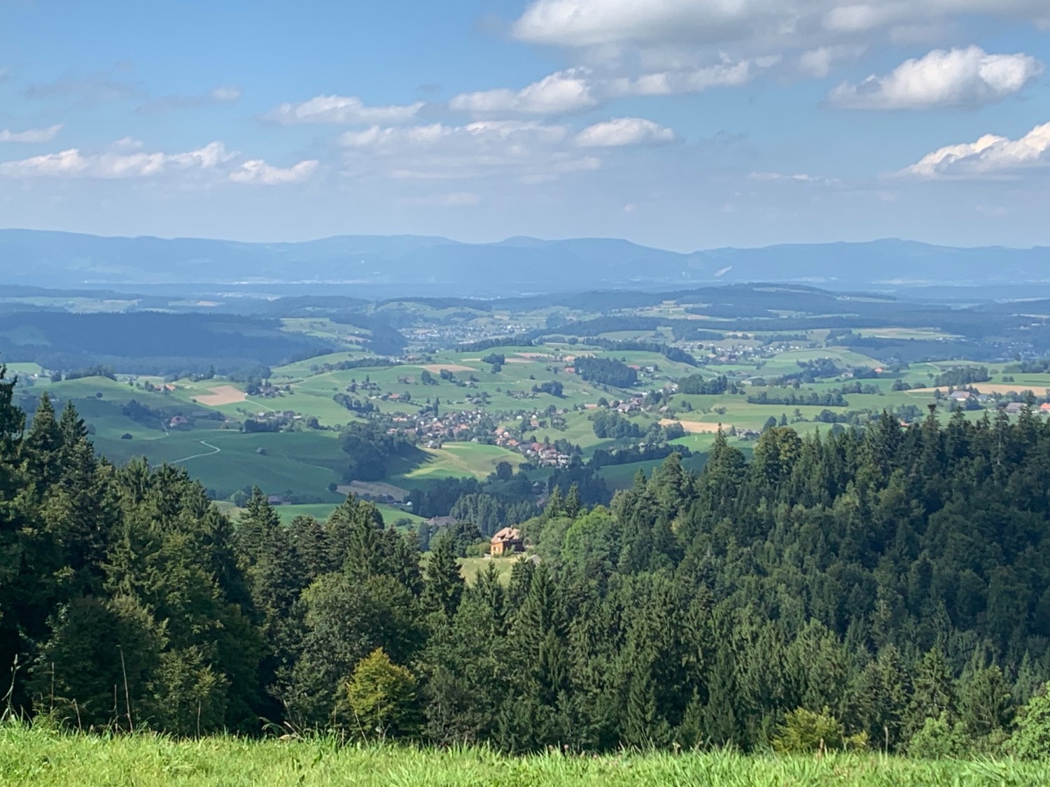Blick zurück in Richtung Rüediswil